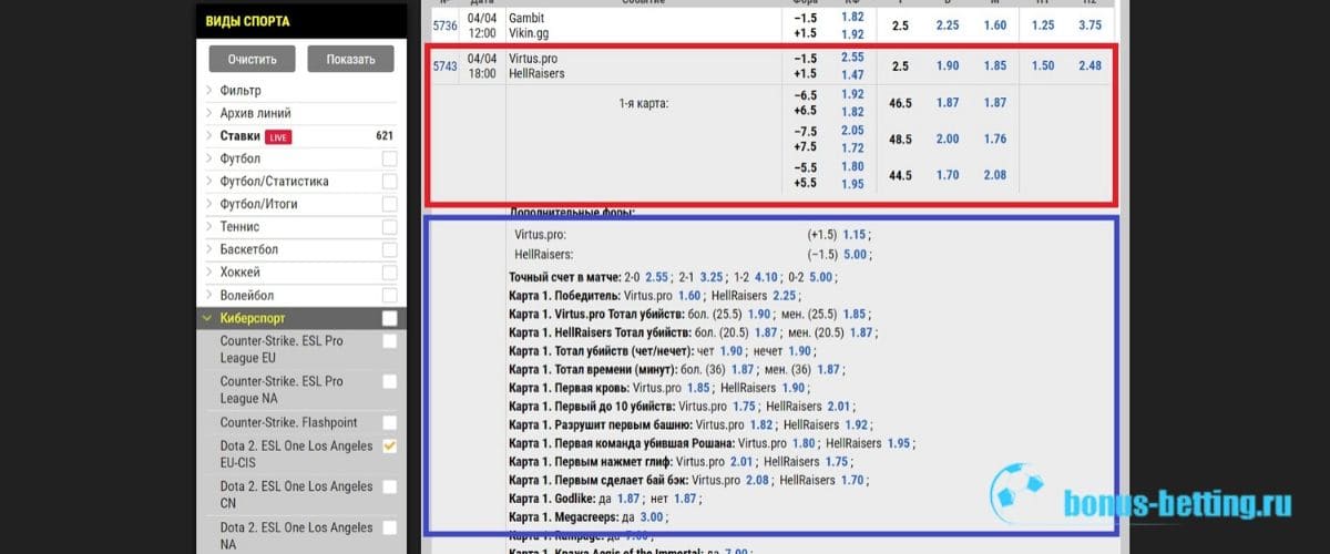Специфика ставок на доту