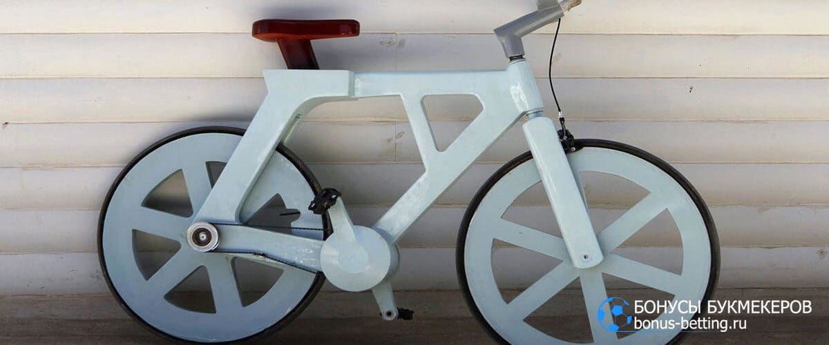 картонный велосипед