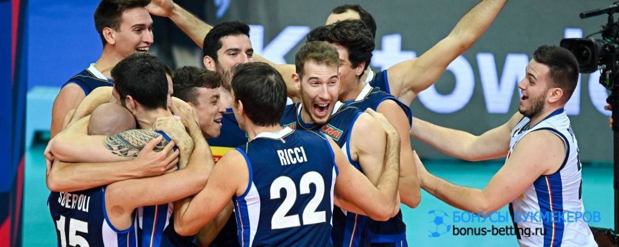 В финале волейбольного Европейского Первенства встретились сборные Словении и Италии