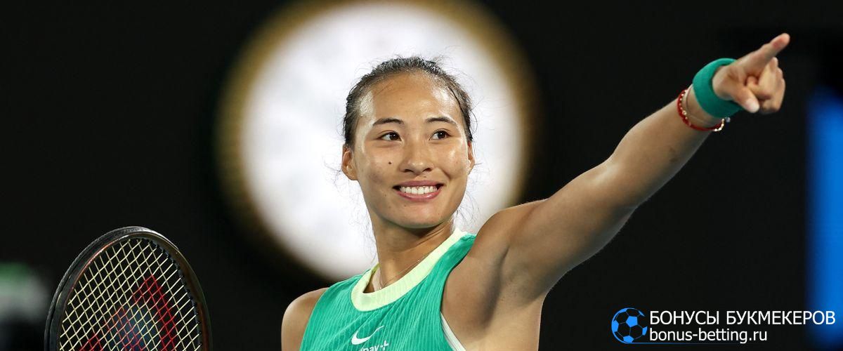 Чжэн Циньвэнь против Арины Соболенко в финале Australian Open 2024 27 января