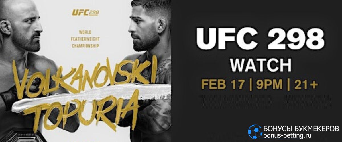 Где смотреть UFC 298 в Анахайме 18 февраля