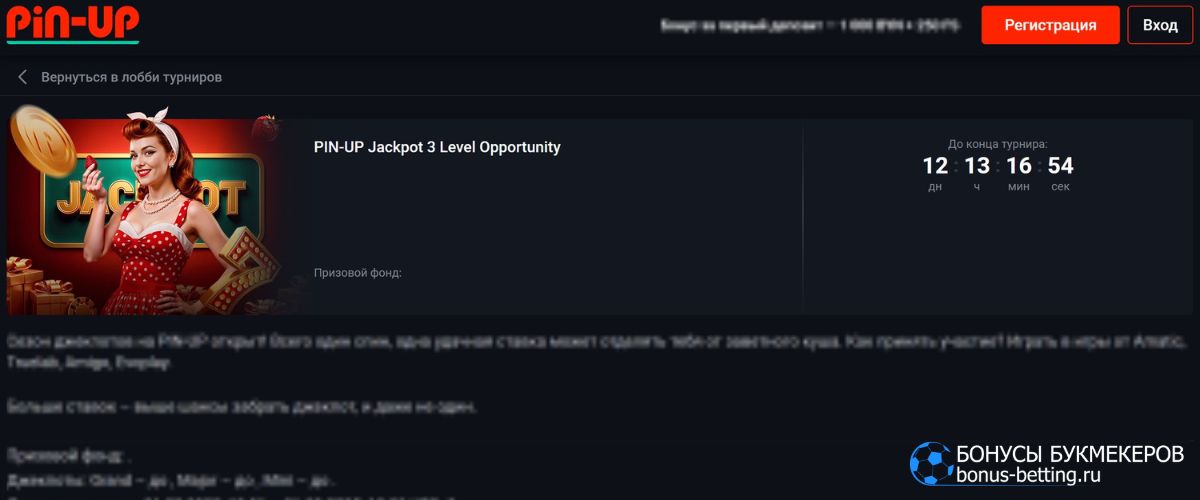 Августовский турнир PIN-UP Jackpot 3 Level Opportunity с призовым фондом 180 000