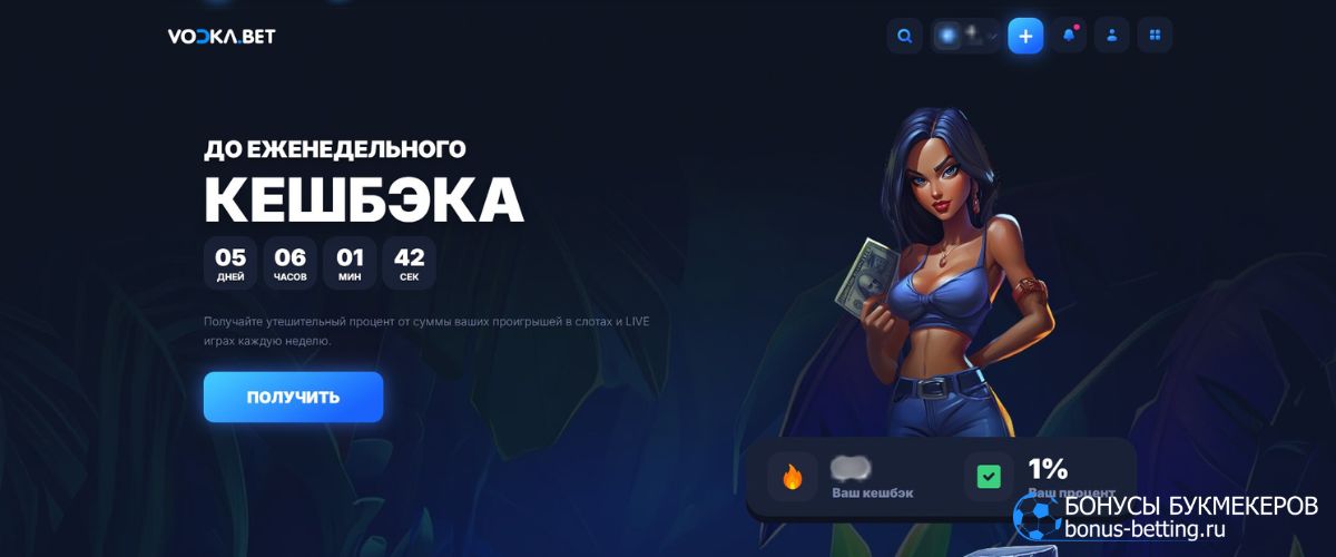 Vodka Casino обзор интерфейса
