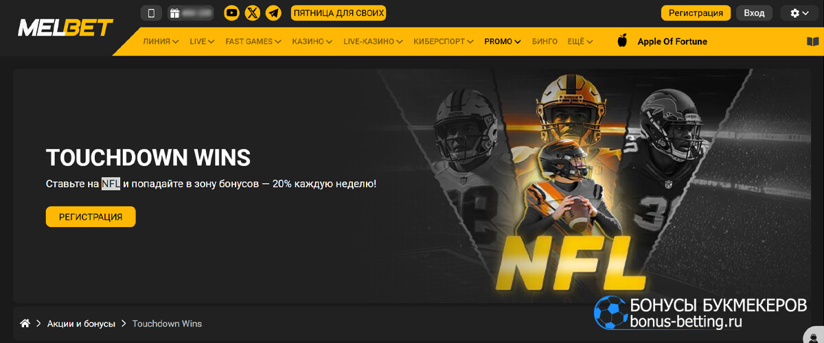 Touchdown Wins в Melbet Touchdown Wins в Melbet