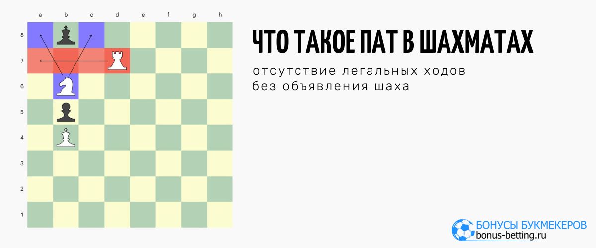 Определение и суть явления Пат в шахматах