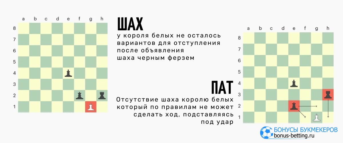 Как отличить мат от пата