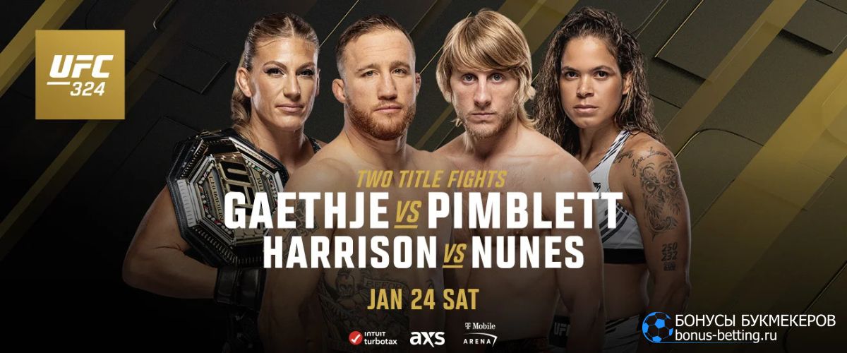 Спортивный календарь 2026 январь UFC 324 Гейджи vs Пимблетт – 25 января