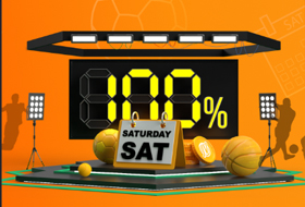 100% бонус на спорт по субботам в JVSpinBet