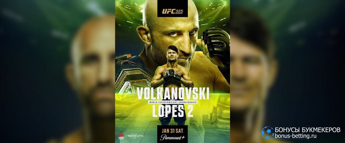 31 января: Алекс Волкановски – Диего Лопес UFC 325