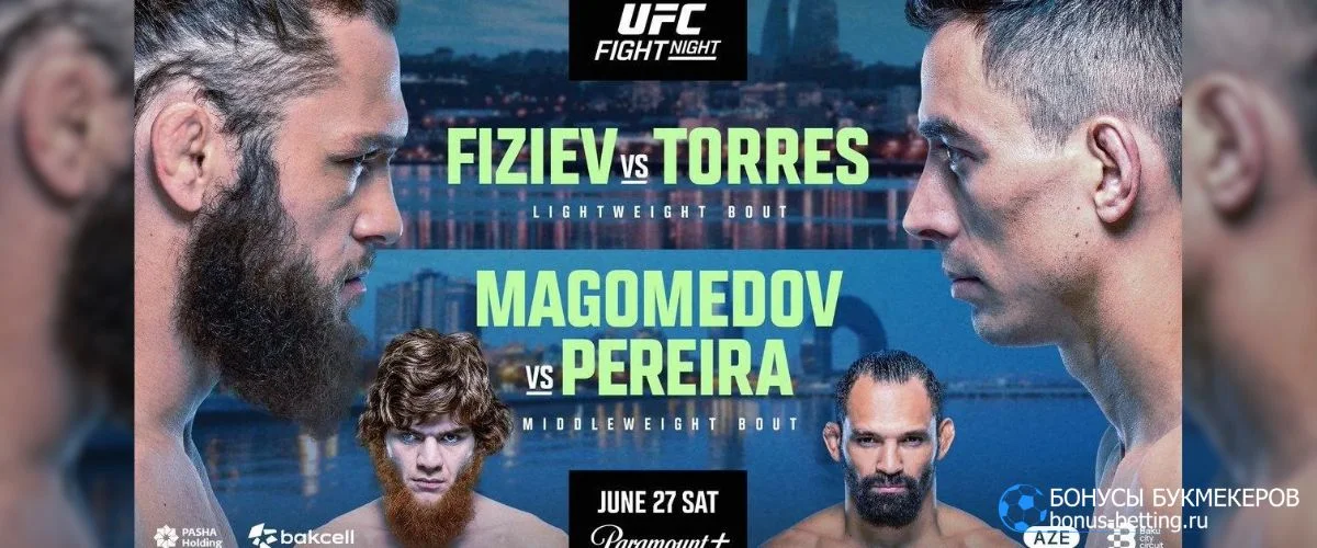 Полный UFC Баку 2026 кард участников
