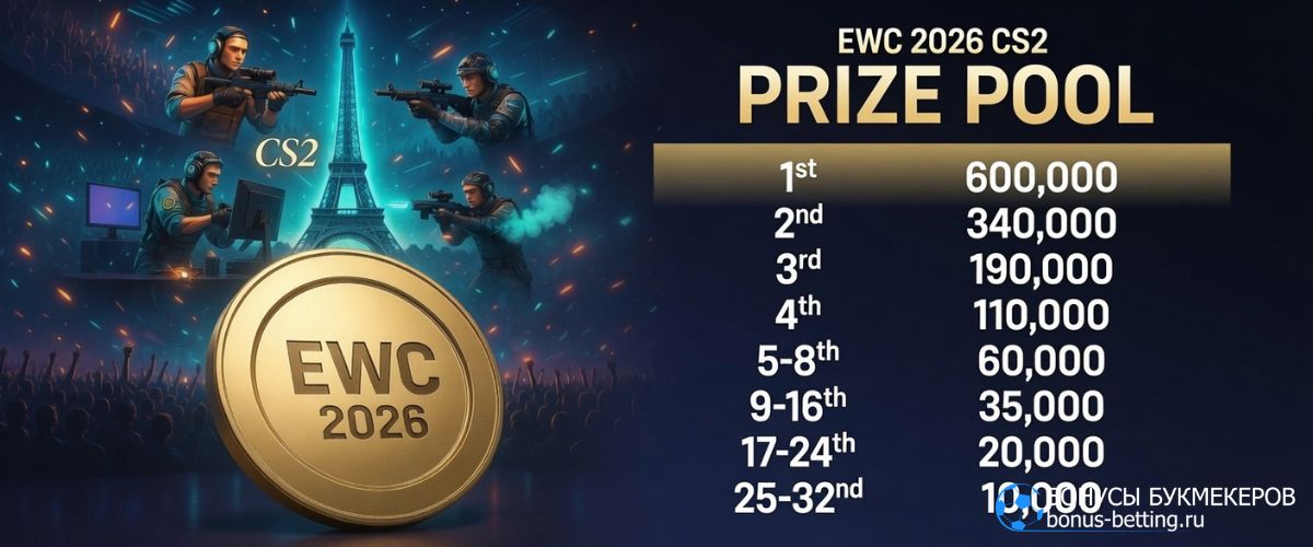 EWC 2026 CS2: призовые
