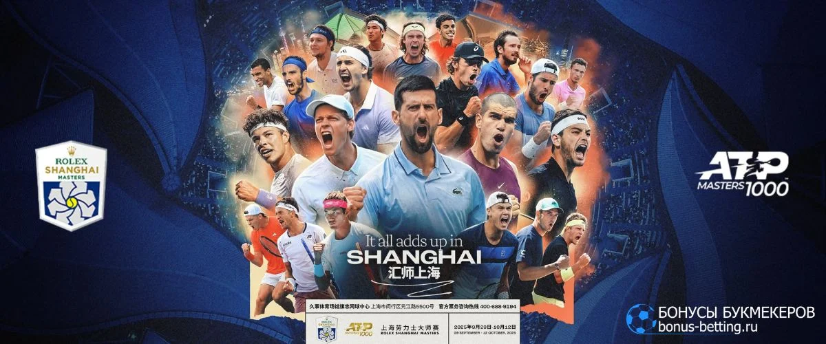 Фавориты ATP Шанхай 2026 и коэффициенты букмекеров