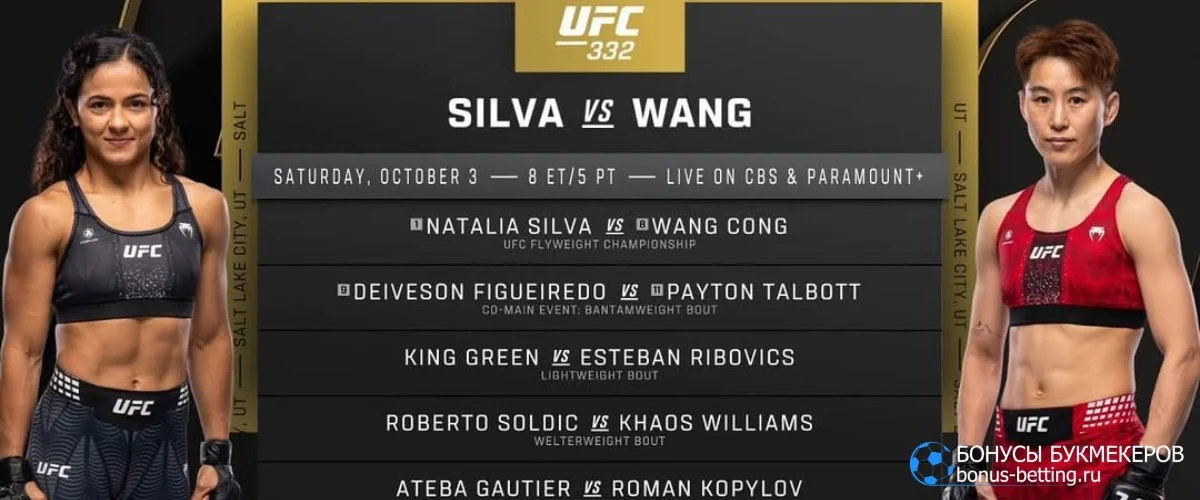 UFC 332: кард участников бойцов турнира
